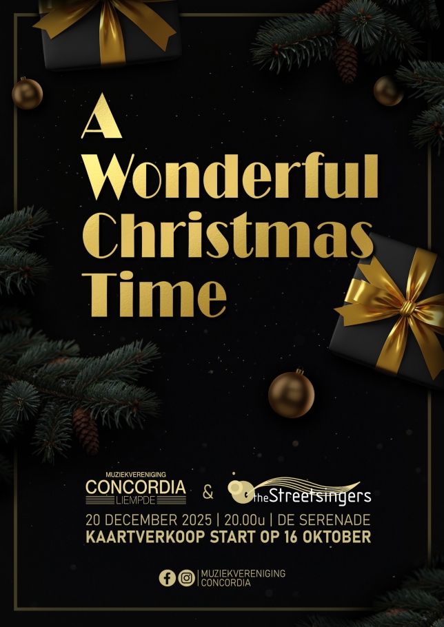 A Wonderful Christmas Time - Kerstconcert door Concordia & the Streetsingers
